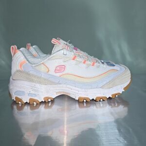 New Women's Skechers D'Lites Bold Views 149589/NTMT Athletic Shoes Size 8